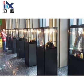 八棱柱玻璃展柜 八棱柱玻璃展柜